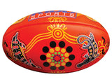 Burley Indigenous Soft Touch Football - Red