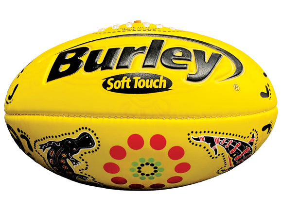 Burley Indigenous Soft Touch Football - Yellow