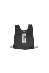 NETBALL BIB SET POLY JUNIOR/SENIOR BLACK/WHITE