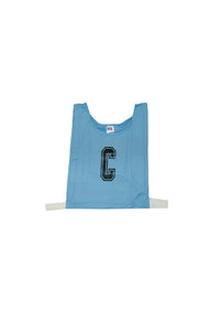 NETBALL BIB SET POLY JUNIOR/SENIOR SKY/BLACK