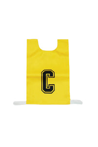 NETBALL BIB SET COTTON JUNIOR/SENIOR - YELLOW