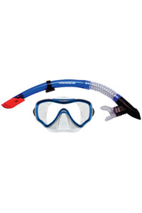 MIRAGE CRYSTAL MASK & SNORKEL SET BLUE