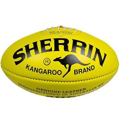 SHERRIN KB AUSTRALIAN RULES FOOTBALL YELLOW